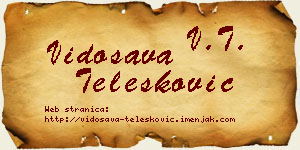 Vidosava Telesković vizit kartica